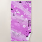 Serviette De Plage Motif papillon 12 (Devant)