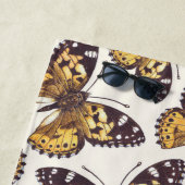 Serviette De Plage Motif papillon de femme peinte (En situation)