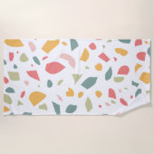 Serviette De Plage Motif pastel moderne (Devant)