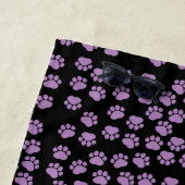 Serviette De Plage Motif Paw, Paws Violets, Paws Chiens, Paws Animaux (En situation)