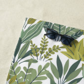 Serviette De Plage motif plante (En situation)