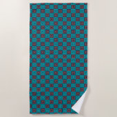 Serviette De Plage motif pop abstrait (Devant)