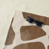 Serviette De Plage Motif Poster de animal de Giraffe d'aquarelle (En situation)