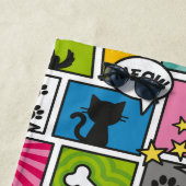 Serviette De Plage Motif pour animaux de compagnie de style bande des (En situation)