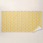 Serviette De Plage Motif Preppy moderne (Devant)