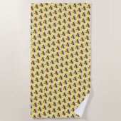 Serviette de plage Motif Rainbow Heart (Devant)