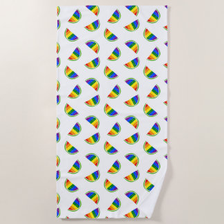Serviette De Plage Motif Rainbow Watermelon