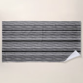 Serviette De Plage Motif rayures verticales modernes (Devant)