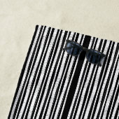 Serviette De Plage Motif rayures verticales modernes (En situation)