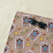 Serviette De Plage Motif Recherché Cookie Monster (En situation)