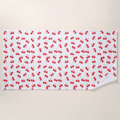 Serviette De Plage Motif Red Cherry (Devant)