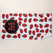 Serviette De Plage Motif Red Ladybug (Devant)