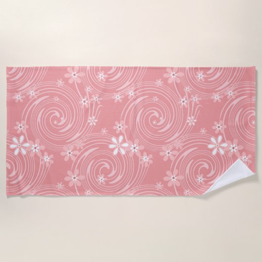 Serviette De Plage Motif rétro (Devant)