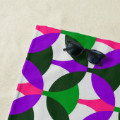 Serviette de plage Motif Rose Green Mod (En situation)