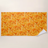 Serviette De Plage Motif Rose orange (Devant)