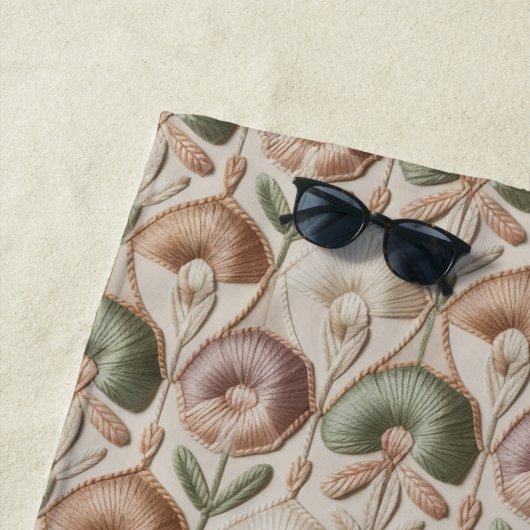 Serviette De Plage Motif sans couture vintage (En situation)