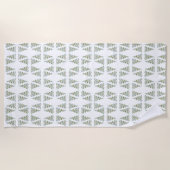 Serviette De Plage Motif scandinave de sapin de Noël (Devant)