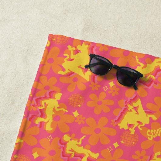 Serviette De Plage Motif Scooby-Doo Disco super (En situation)