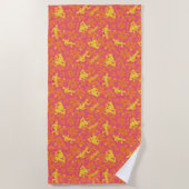 Serviette De Plage Motif Scooby-Doo Disco super (Devant)