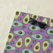 Serviette De Plage Motif semi-verdoyant Avocado (En situation)