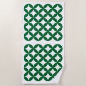 Serviette de plage Motif Shippo Green (Devant)
