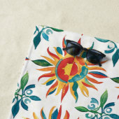 Serviette De Plage Motif Soleil (En situation)