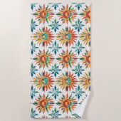 Serviette De Plage Motif Soleil (Devant)