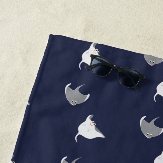 Serviette De Plage Motif Stingray (En situation)