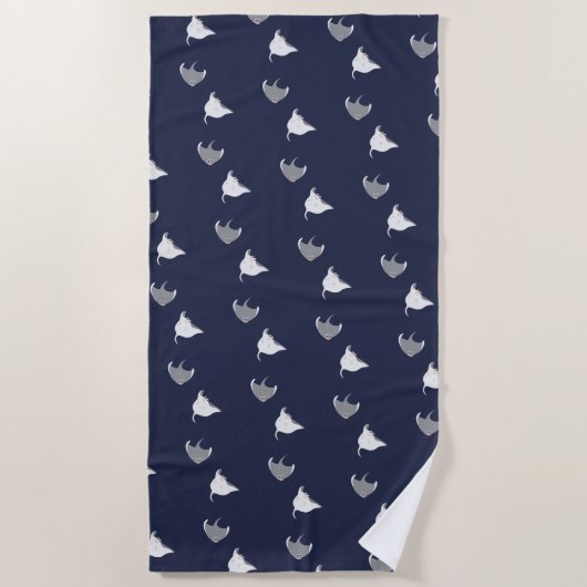 Serviette De Plage Motif Stingray (Devant)