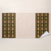 Serviette De Plage Motif Tebeb Éthiopien (Devant)