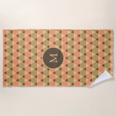Serviette De Plage Motif triangles (Devant)