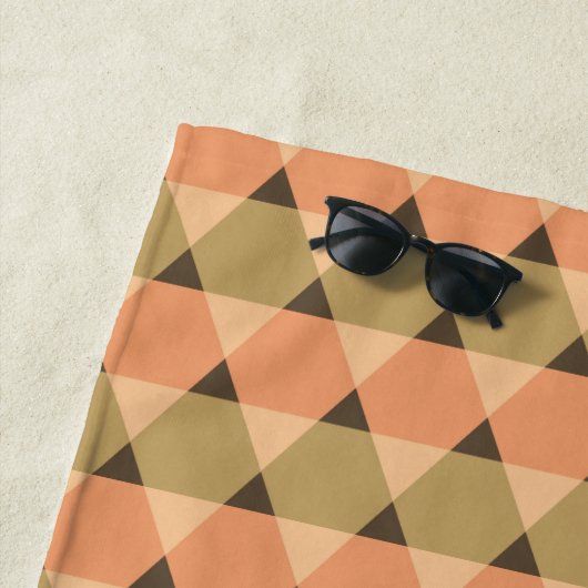 Serviette De Plage Motif triangles (En situation)