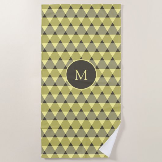 Serviette De Plage Motif triangles (Devant)