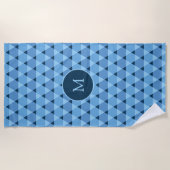 Serviette De Plage Motif triangles (Devant)