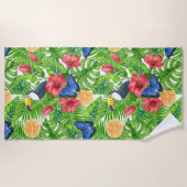 Serviette De Plage Motif tropical (Devant)