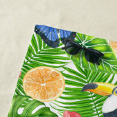 Serviette De Plage Motif tropical (En situation)