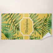 Serviette De Plage Motif tropical (Devant)