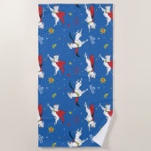 Serviette De Plage Motif volant Krypto (Devant)