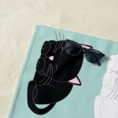 Serviette De Plage Motif Whimsical Cats (En situation)