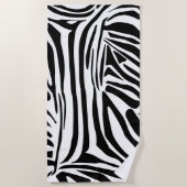 Serviette De Plage Motif zèbre (Devant)