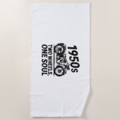 Serviette De Plage Moto à deux roues, à une âme (Devant)