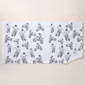 Serviette De Plage Moto Cross (Devant)