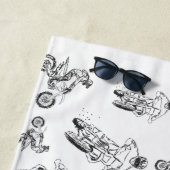 Serviette De Plage Moto Cross (En situation)
