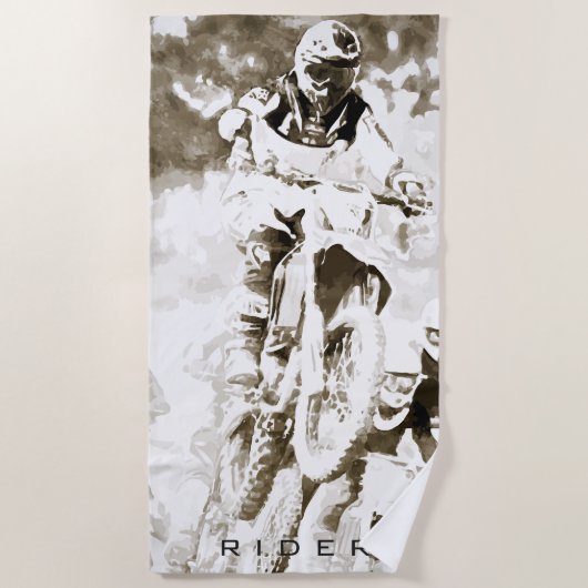 Serviette De Plage Motocross (Devant)