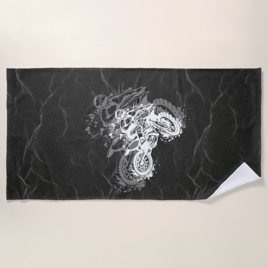 Serviette De Plage motocross (Devant)