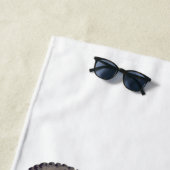 serviette de plage MOTOCROSS. (En situation)