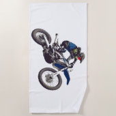 serviette de plage MOTOCROSS. (Devant)