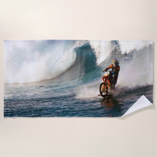 Serviette De Plage MotoSurfin (Devant)