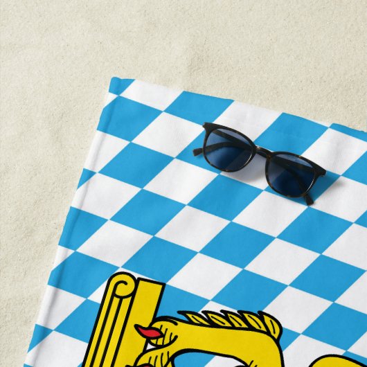 Serviette De Plage Mouchoir bavarois (En situation)