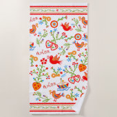 Serviette De Plage Mouchoirs d'amour de Valentine (Devant)